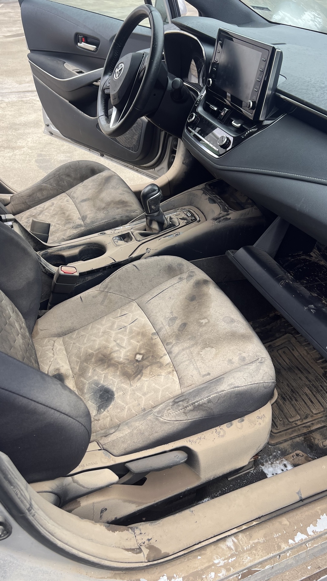 Before photo for Car Upholstery Cleaning